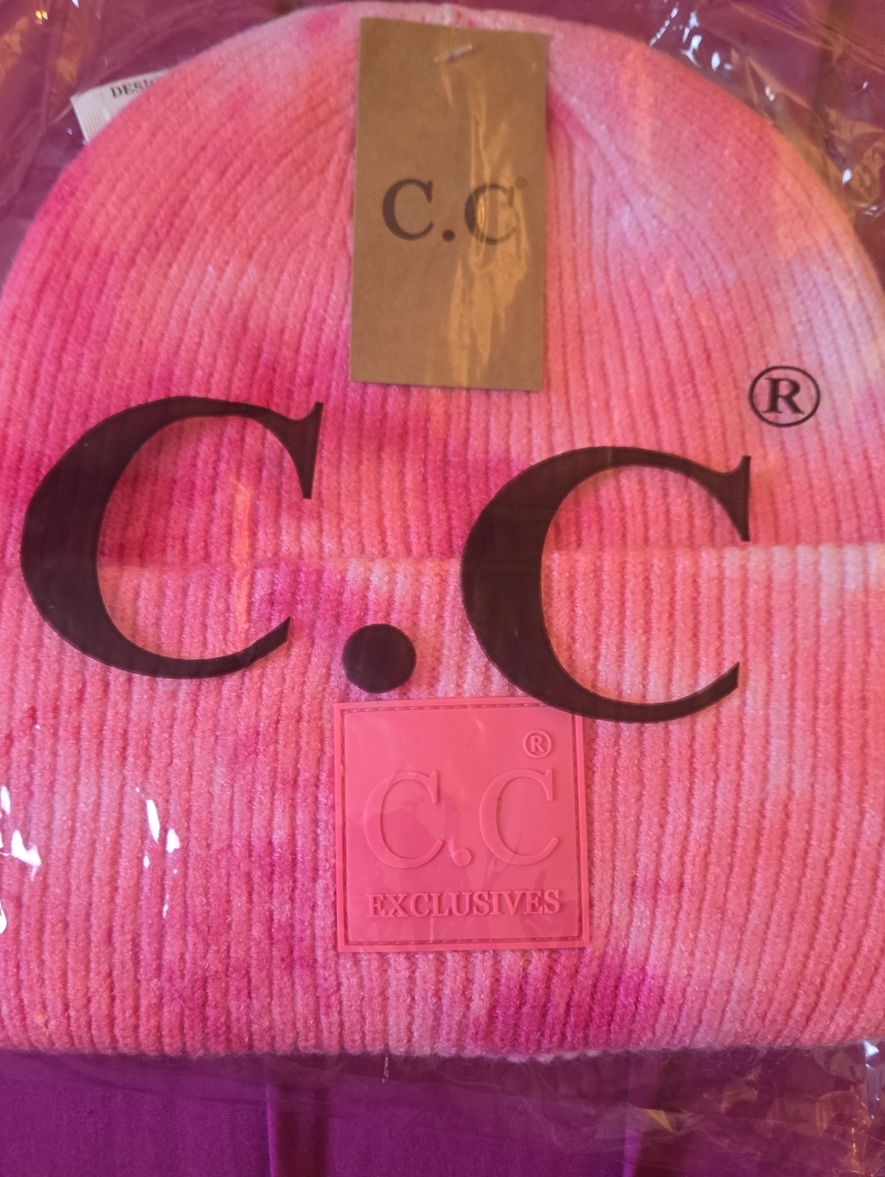 C.C. Brand Hot Pink Tones Winter Hat